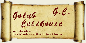 Golub Čeliković vizit kartica